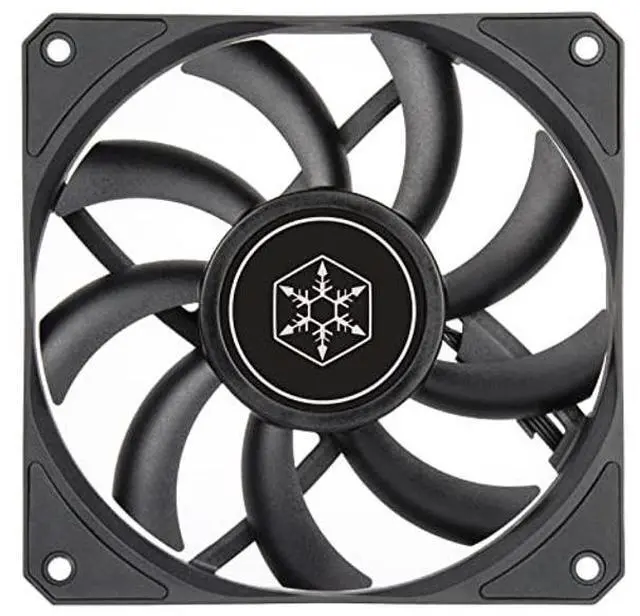Alt view image 4 of 5 - SilverStone Technology Air Slimmer 120 Enhanced Performance 120mm Slim Fan with Full-Range PWM, (SST-AS120B),Black