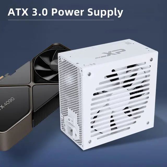 Alt view image 2 of 5 - SAMA 850w Power Supply,XP Series White PSU ATX 3.0 & PCIE 5.0 ECO Fanless 80Plus Platinum Certified Full Modular Support RTX 40 Series