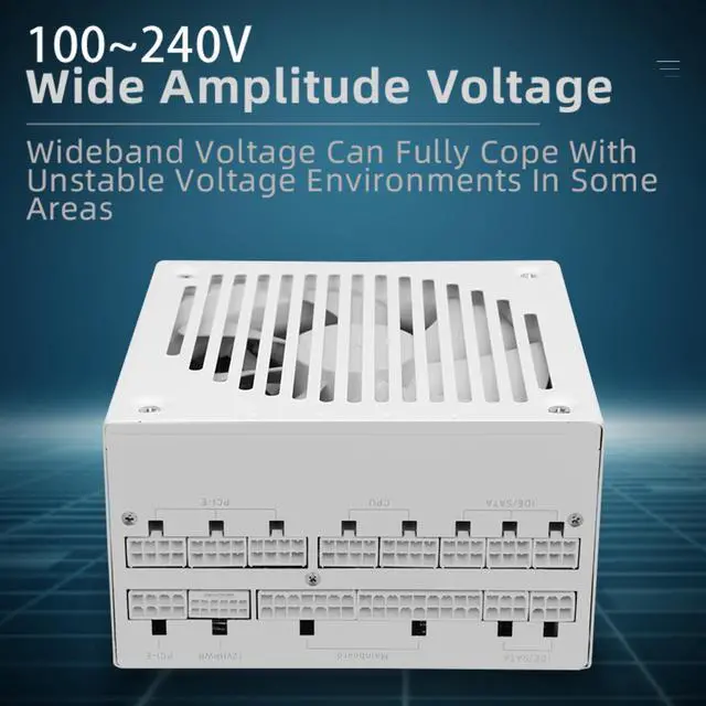 Alt view image 5 of 5 - SAMA 850w Power Supply,XP Series White PSU ATX 3.0 & PCIE 5.0 ECO Fanless 80Plus Platinum Certified Full Modular Support RTX 40 Series