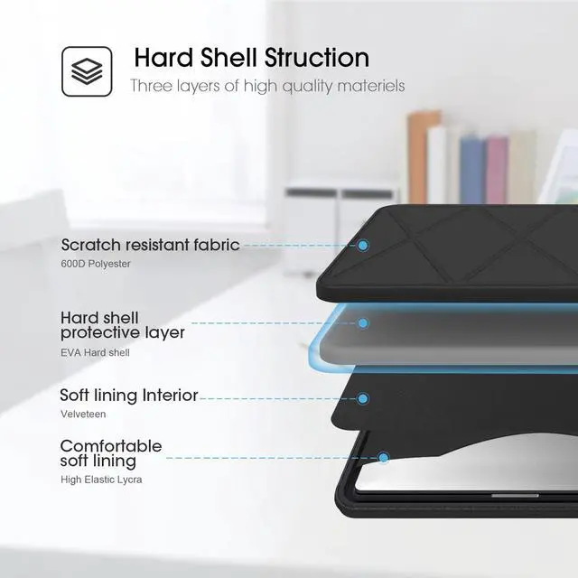 Alt view image 4 of 5 - Smatree Hard Shell Laptop Case for 13.3inch Dell Pro 13 Premium PA13250, for 13inch Dell XPS 13 9345 9350 9340, for XPS 13 Plus 9320 9315 9310 7390, for ASUS ZenBook 13, Samsung Galaxy Book Flex Alpha