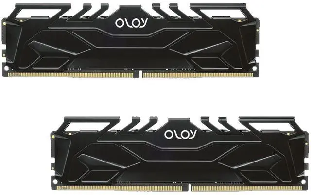 Alt view image 2 of 5 - OLOy DDR4 RAM 16GB (2x8GB) Black Owl 2666 MHz CL19 1.2V 288-Pin Desktop UDIMM (MD4U082619BJDA)
