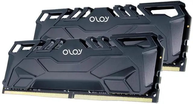 Alt view image 5 of 5 - OLOy DDR4 RAM 16GB (2x8GB) Black Owl 2666 MHz CL19 1.2V 288-Pin Desktop UDIMM (MD4U082619BJDA)