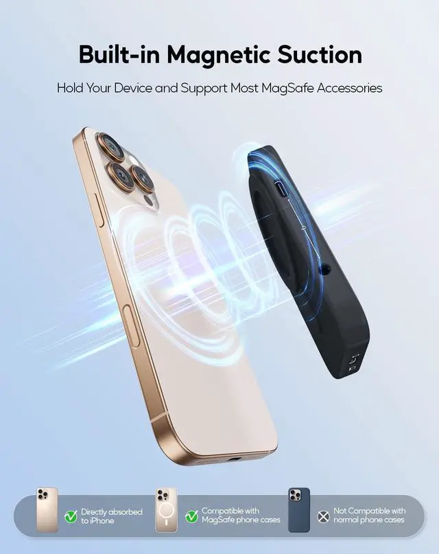 Alt view image 3 of 5 - PULWTOP Magnetic M.2 2230 SSD Enclosure for iPhone 15 16 Pro/Max ProRes, M.2 2242 2260 2280 NVMe SSD to USB C Enclosure 10Gbps, 60W PD, USB-C/ 3.5mm Audio for MacBook iPad (SSD Not Included) - Black