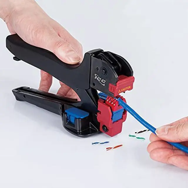 Alt view image 3 of 5 - ICC CAT6 HD Keystone Jack 25-Pack with JackEasy Termination Tool Bundle - RJ45 Ethernet Cable Connectors, PoE++ Rated, UL Listed - Cat6a, Cat6, Cat5e, and Voice Keystone Jacks