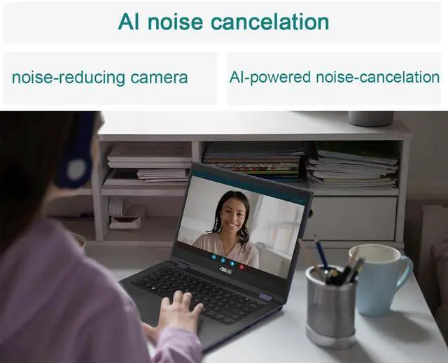 Alt view image 5 of 5 - Asus flip S 14 2 in 1 Touchscreen Laptop for Student & Business (14" FHD, 16GB RAM, 1TB SSD, Intel Core i3-N305 (> i5-1135G7)) Ruggedized & Spill-resistant, 10-Hr Battery Life, Webcam, Win 11 Pro