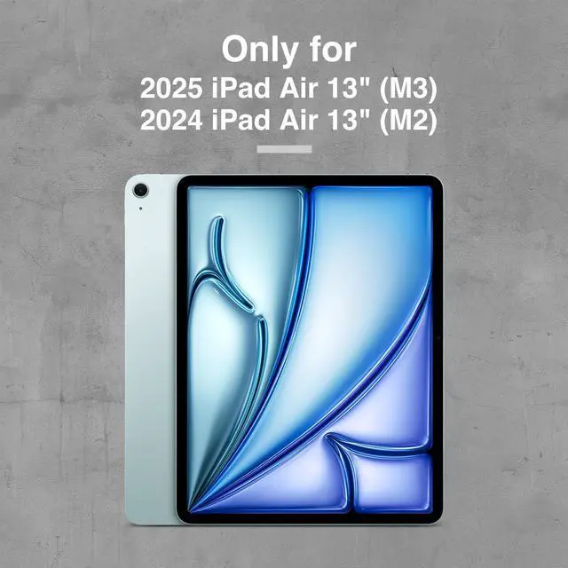 Alt view image 2 of 5 - SWITCHEASY CoverBuddy Lite for M3 & M2 iPad Air 13" (2024-2025) - Case Compatible with Magic Keyboard & Smart Keyboard Folio - Black