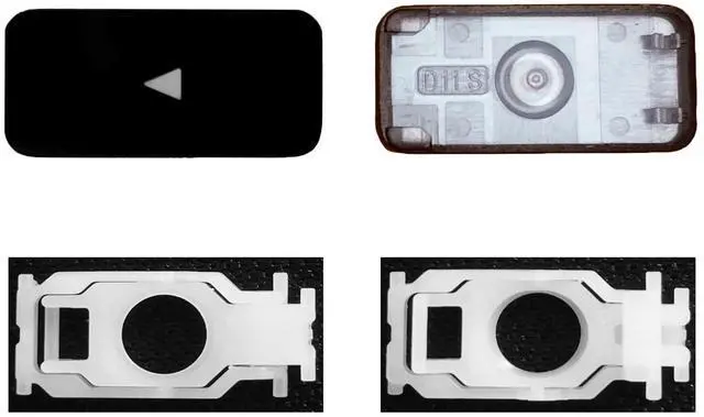 Alt view image 4 of 5 - Bfenown Replacement UP (Down) + Left + Right Arrow Keycap Key Scissor Clip Hinge for MacBook Pro/Air Model A2141 A2442 A2485 A2251 A2289 A2179 A2337 A2338 Keyboard