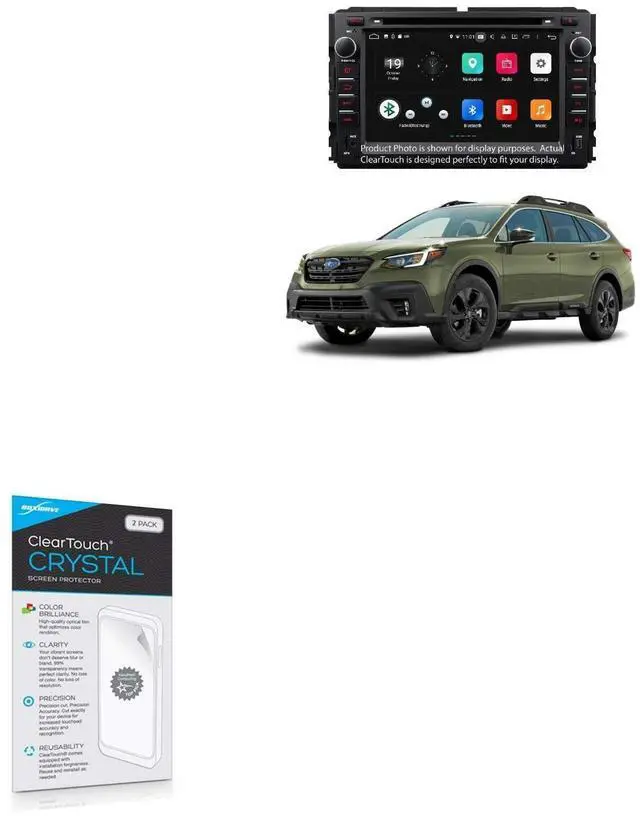 Main image of BoxWave Screen Protector for Subaru 2020 Outback (11.6) (Screen Protector ClearTouch Crystal (2-Pack), HD Film Skin - Shields from Scratches