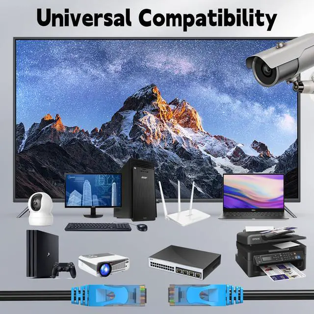 Alt view image 5 of 5 - 300FT Outdoor Cat6 Ethernet Cable, Heavy Duty Direct Burial, In-Ground, POE, Waterproof, LLDPE UV Resistant, UTP, 24AWG CCA Solid Cord, Network, Internet, LAN, Cat 6 Patch Cable - 300 Feet