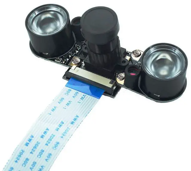 Alt view image 3 of 4 - DEVMO Raspberry Pi 4B Night Vision Camera Module 5MP OV5647 Adjustable-Focus Webcam Video 1080p Compatible with Raspberry Pi 2/3 / 3 B / 3 B+ /4 /Zero&W Model B Model B+ with Case