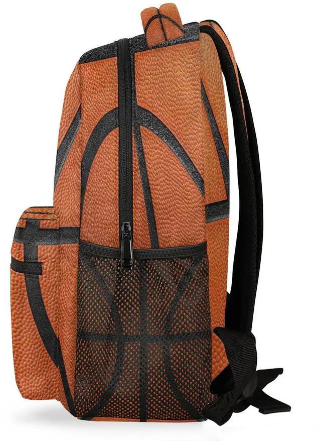 Alt view image 3 of 5 - DJYQBFA Art Basketball Backpack for Women Men Carry On Travel Backpack 16 Inch Lightweight Laptop Bag Purse Casual Daypack Backpacks for Hiking Work Gym