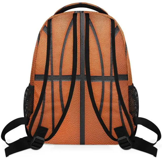 Alt view image 4 of 5 - DJYQBFA Art Basketball Backpack for Women Men Carry On Travel Backpack 16 Inch Lightweight Laptop Bag Purse Casual Daypack Backpacks for Hiking Work Gym