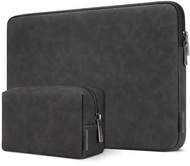 Main image of DOMISO 17.3 inch Laptop Sleeve Water-Resistant Carrying Case with Accessory Bag for 17.3" MSI GS73VR Stealth Pro/HP Envy 17/LG Gram 17"/ROG Strix GL702VS,Black