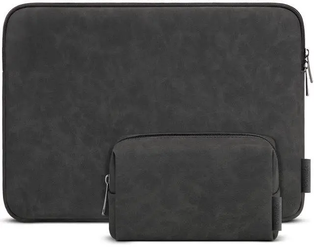 Alt view image 2 of 5 - DOMISO 17.3 inch Laptop Sleeve Water-Resistant Carrying Case with Accessory Bag for 17.3" MSI GS73VR Stealth Pro/HP Envy 17/LG Gram 17"/ROG Strix GL702VS,Black