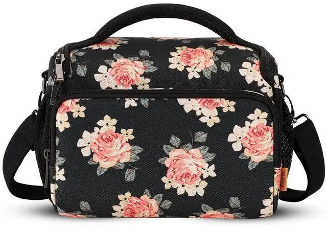 Main image of DOMISO Camera Bag Case Waterproof Anti-shock Shoulder Bag, Flower
