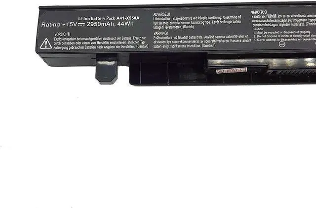 Alt view image 2 of 4 - A41-X550A A41X550A A41-X550 A41X550 Laptop Battery Replacement for Asus R510C X550C X550L X550J R510L X550CA X552E X550V K550L F550V X550A P550C X550EA X550D R510 X550VX F550C (15V 2950mAh 44Wh)