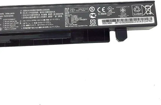 Alt view image 3 of 4 - A41-X550A A41X550A A41-X550 A41X550 Laptop Battery Replacement for Asus R510C X550C X550L X550J R510L X550CA X552E X550V K550L F550V X550A P550C X550EA X550D R510 X550VX F550C (15V 2950mAh 44Wh)