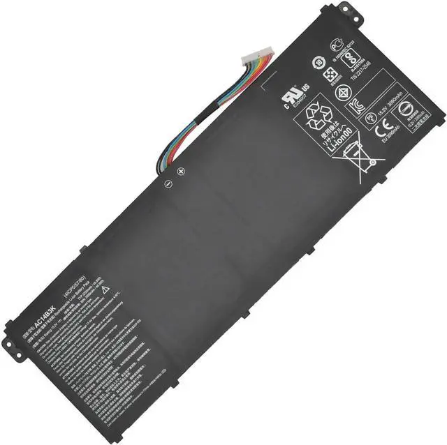 Main image of HBFVG AC14B3K 4ICP5/57/80 AC14B8K Laptop Battery Replcement for Acer Aspire R3 R3-131T R5 R5-571T R5-571TG R3-131T-C0A7 R3-131T-C6YB Chromebook CB3-511 CB3-531 Swift SF314-51 Series(15.2V 48.9Wh)