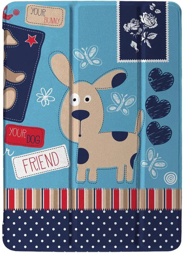 Main image of DuraSafe Cases for iPad PRO 12.9 Inch 2nd Gen [ Pro 12.9 2017 2 Gen ] A1670 A1671 MQDC2LL/A MQDD2LL/A MQDA2LL/A MP6H2LL/A MP6J2LL/A MP6G2LL/A Smart Auto Sleep/Wake Printed PC Cover - Puppy Friend