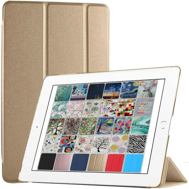 Main image of DuraSafe Cases for iPad PRO 10.5 Inch 2017 Air 10.5 3rd Generation 2019 [ Air 3 ] A1701 A2152 A2123 Slim Lightweight Protective Frosted PC Dual Angle Stand Front & Back Cover - Brass Golden