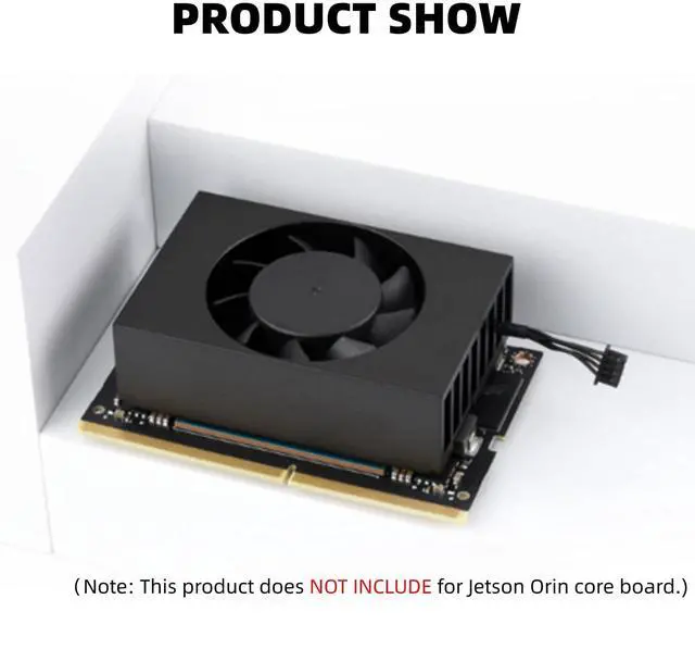 Alt view image 3 of 5 - DC5V PWM Cooling Fan for Jetson Orin Nano, PWM Heat Sink for Jetson Orin NX, Speed Adjustable Embedded Heat Sink with Screw Bracket Shrapnel, DC 5V