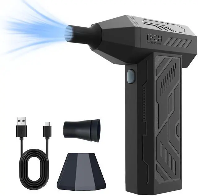 Main image of Ekmoey Electric Air Duster, 110,000 RPM Turbo Compressed Air Duster,3 Gear Adjustable Mini Rechargeable Cordless Air Blower,Portable Dust Cleaner for for Computer Keyboard Home Outdoor Cleaning