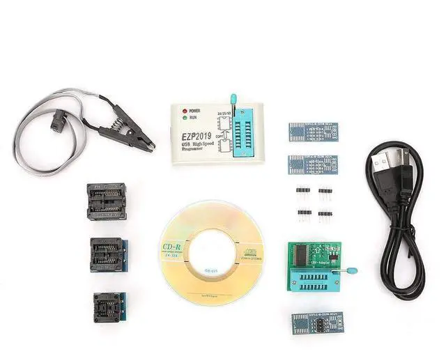 Alt view image 2 of 5 - Fafeicy High Speed Flash Programmer, USB 2.0 Interface, for 24, 25, 93 Series Chips, with Automatic Off-line Copy Function(#2), Connector