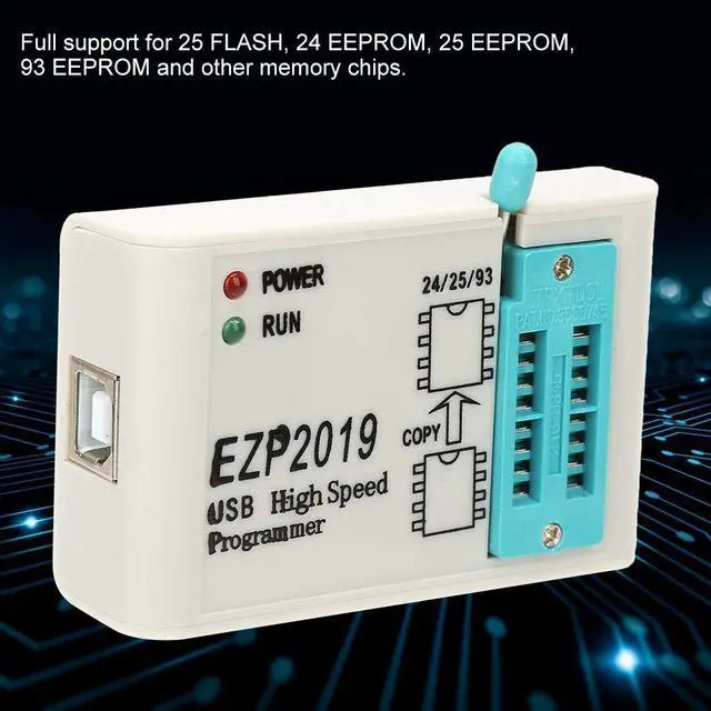 Alt view image 3 of 5 - Fafeicy High Speed Flash Programmer, USB 2.0 Interface, for 24, 25, 93 Series Chips, with Automatic Off-line Copy Function(#2), Connector