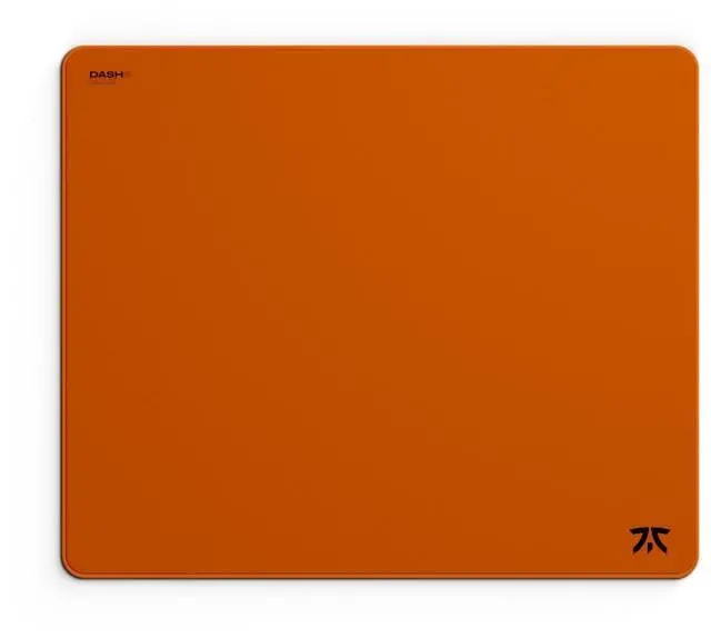 Main image of Fnatic MAX Dash L Pro Gaming Mouse Pad, Orange Smooth Cloth Control Surface, Water Resistant Coating, with Non-Slip PORON Foam Base & Micro-Knit Stitched Edges (Size 18.9" x 15.85" x 0.24")