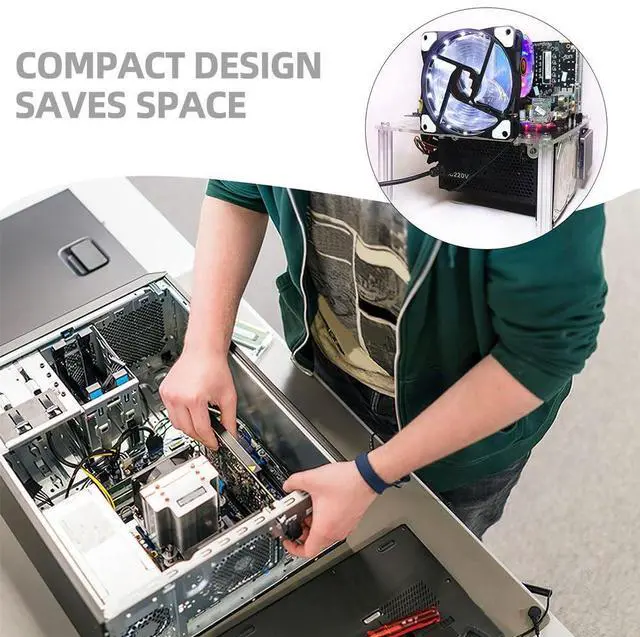 Alt view image 4 of 5 - 1 Set Open Chassis Motherboard Computer Graphics Cards Case Bench Case Open Air Computer Frame Open Air Computer Bracket DIY Bare Frame Aluminum Alloy Desktop Case Video