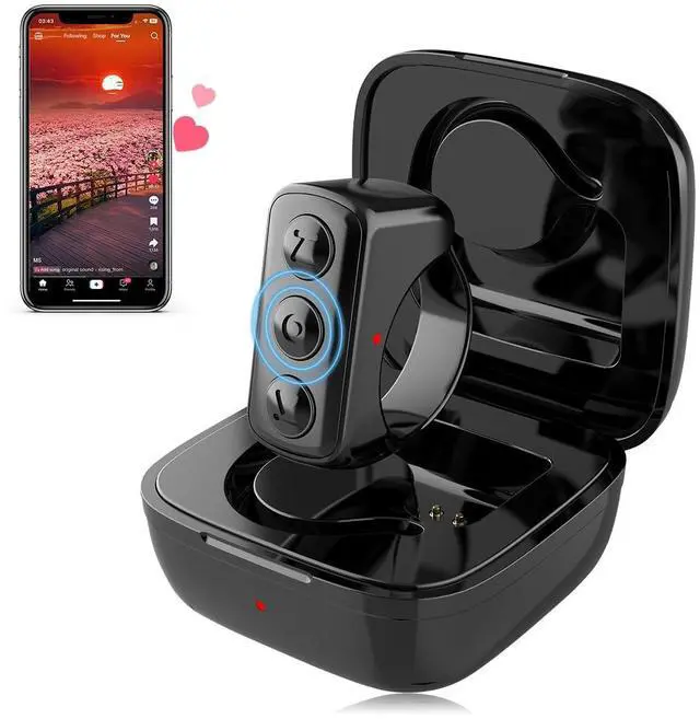 Alt view image 2 of 5 - INNCNN Tablet Stand Holder with Scrolling Remote for TikTok, Compatible with iPad iPhone and Other 5-7.8inch Devices