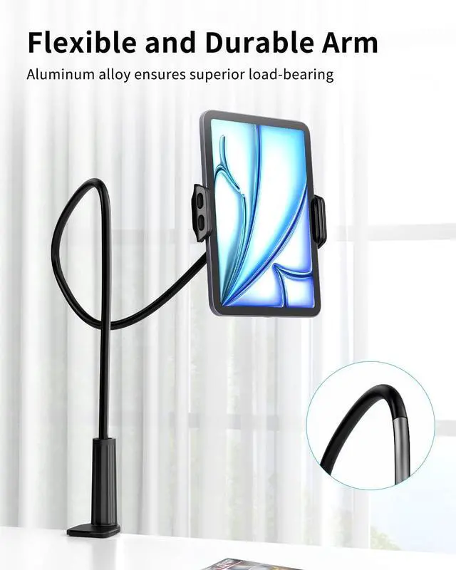 Alt view image 5 of 5 - INNCNN Tablet Stand Holder with Scrolling Remote for TikTok, Compatible with iPad iPhone and Other 5-7.8inch Devices