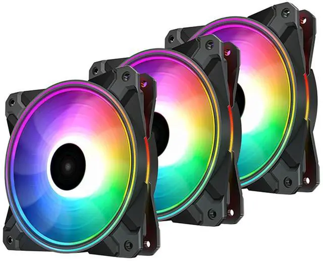 Main image of CF120 Plus 3Pack 120mm ARGB Case Fans with Controller,RGB Aura SYNC |1800RPM |52.5CFM, Quiet Under 28.8dB(A),for ATX/MATX PC Case Fan
