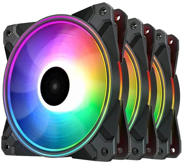 Alt view image 4 of 4 - CF120 Plus 3Pack 120mm ARGB Case Fans with Controller,RGB Aura SYNC |1800RPM |52.5CFM, Quiet Under 28.8dB(A),for ATX/MATX PC Case Fan