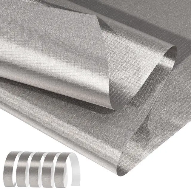 Main image of Faraday Fabric 43" x 130"+ 236" L Tape, Military Grade Faraday Cloth for Shielding RFID, EMP, EMF, EMI, 5G, WiFi, Bluetooth, GPS, Prevents Radiation and electromagnetic Interference.
