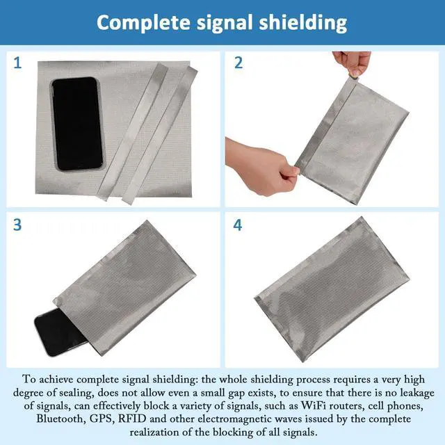 Alt view image 4 of 5 - Faraday Fabric 43" x 130"+ 236" L Tape, Military Grade Faraday Cloth for Shielding RFID, EMP, EMF, EMI, 5G, WiFi, Bluetooth, GPS, Prevents Radiation and electromagnetic Interference.