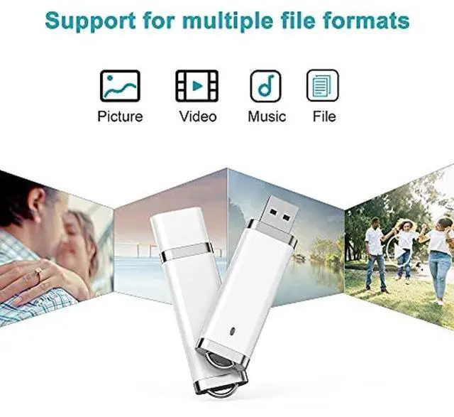 Alt view image 3 of 5 - KEXIN 8 GB Flash Drive 10 Pack 8GB USB Flash Drive Thumb Drive Jump Drive Pen Drive Memory Stick 10 Pack White