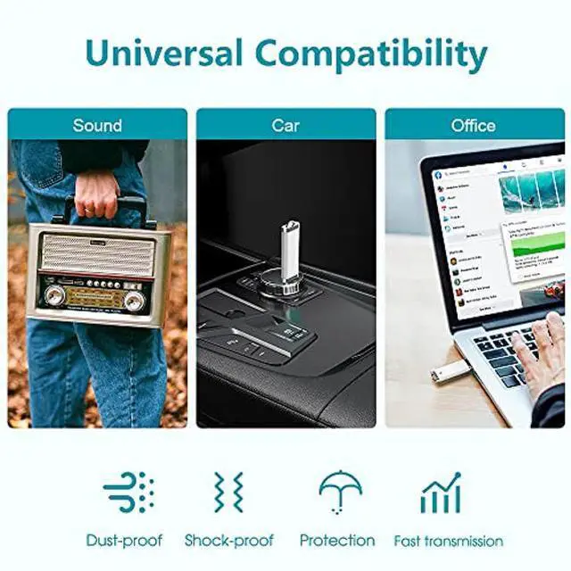 Alt view image 5 of 5 - KEXIN 8 GB Flash Drive 10 Pack 8GB USB Flash Drive Thumb Drive Jump Drive Pen Drive Memory Stick 10 Pack White