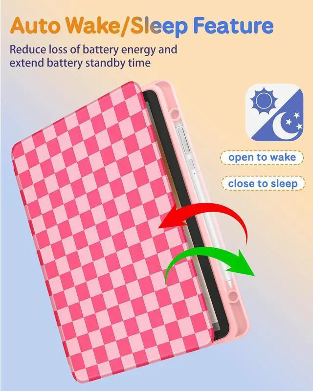 Alt view image 5 of 5 - Kidcube for Kindle Fire HD 10/10 Plus Tablet Case - 13th/11th Generation (2023/2021) 10.1" Women Girls Cute Girly Kawaii Design Rotating Stand Pencil Holder Folio Cases for  Fire HD 10/10 Plus