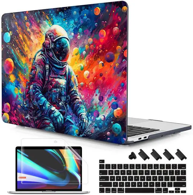 Main image of Lepeoac Case for MacBook Pro 13 inch with/Without Touch Bar (2016-2022, M2 A2338 M1 A2289 A2251 A2159 A1989 A1706 A1708), Hard Shell + Keyboard Cover + Dust Plug, Astronaut
