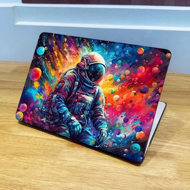 Alt view image 3 of 5 - Lepeoac Case for MacBook Pro 13 inch with/Without Touch Bar (2016-2022, M2 A2338 M1 A2289 A2251 A2159 A1989 A1706 A1708), Hard Shell + Keyboard Cover + Dust Plug, Astronaut