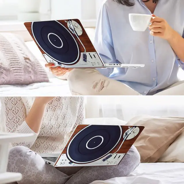 Alt view image 5 of 5 - May Chen Compatible with M3 MacBook Pro 16 A2991 M2 A2780 M1 A2485 Pro/Max with Retina Display Fits Touch ID 2023 2022 2021, Hard Shell Case with Keybaord Cover & Screen Protector, Stereo Turntable