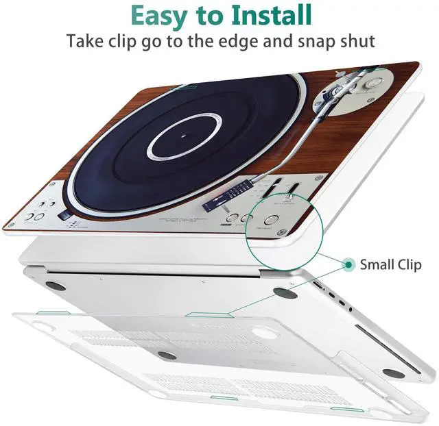 Alt view image 4 of 5 - May Chen Compatible with M3 MacBook Pro 16 A2991 M2 A2780 M1 A2485 Pro/Max with Retina Display Fits Touch ID 2023 2022 2021, Hard Shell Case with Keybaord Cover & Screen Protector, Stereo Turntable