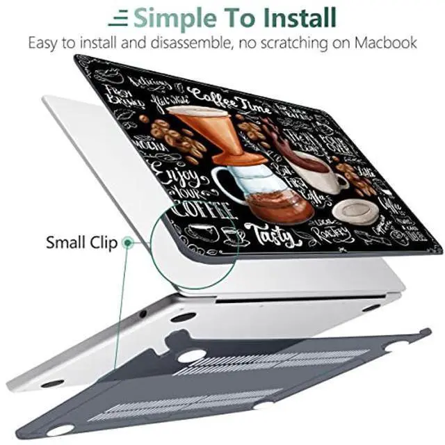Alt view image 4 of 5 - MEEgoodo Case for M4/M3/M2 MacBook Air 13.6 inch Case 2025 2024 2022, Fit Model A3240/A3113/A2681, Laptop Hard Shell with Keyboard Cover Compatible with MacBook Air 13 inch, Coffee