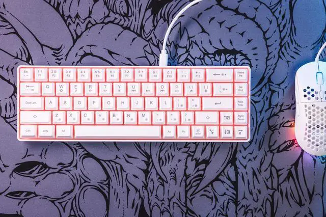 Alt view image 4 of 5 - META Pcs Hyperbeast Artwork Gaming Mouse Mat with Stitched Edges, Durable Non-Slip Natural Rubber Base, Waterproof Computer Keyboard Mat for Esports Pros, Gamer, Desktop, Office, Home, Black/Grey