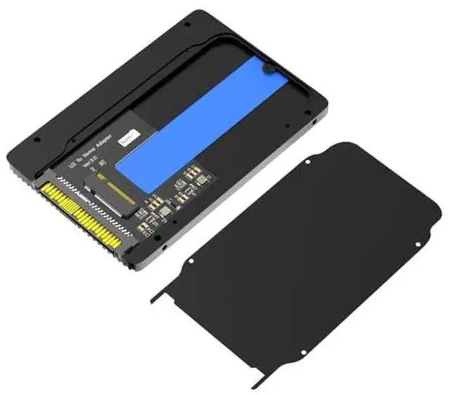 Alt view image 3 of 5 - Mustpoint New Version M.2(NGFF) NVMe SSD to U.2 (SFF-8639) 2.5" SSD Adapter with Thermal pad, Convert M.2 NVMe SSD to U.2 not for SATA, Black