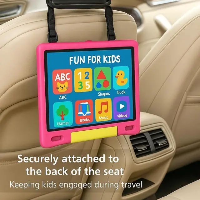 Alt view image 5 of 5 - NOBKLEN 10.1 Inch Kids Tablet with Shockproof Case | Android 14, 64GB+8GB RAM, 12H Battery | Parental Control, Google Kids Space & Preloaded Educational Apps | WiFi 6, HD Display, Ages 3-12