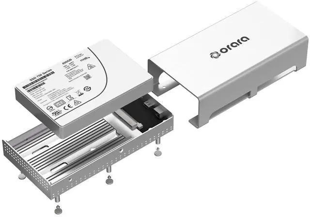 Alt view image 2 of 5 - USB4 40Gbps U.2 SSD Enclosure, Compatible with Thunderbolt 4 to U.2 NVMe SSD Case, Up to 3000Mb/s, Type C to U.2(SFF-8639) PCIe Adapter, External 2.5" U.2 Case for Thunderbolt 4/3/USB3.2/3.1