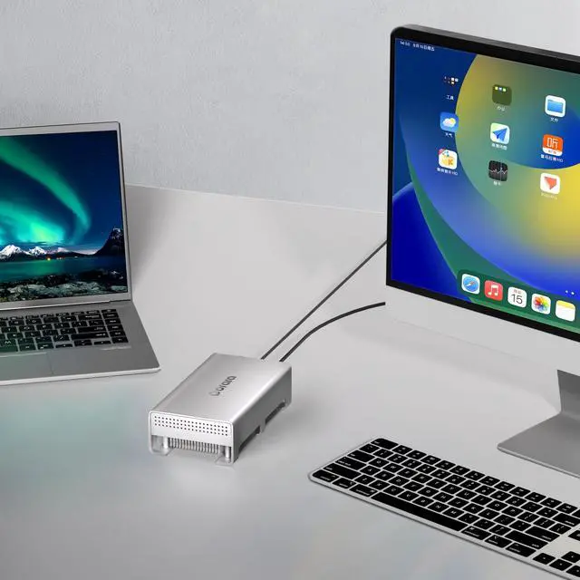 Alt view image 5 of 5 - USB4 40Gbps U.2 SSD Enclosure, Compatible with Thunderbolt 4 to U.2 NVMe SSD Case, Up to 3000Mb/s, Type C to U.2(SFF-8639) PCIe Adapter, External 2.5" U.2 Case for Thunderbolt 4/3/USB3.2/3.1