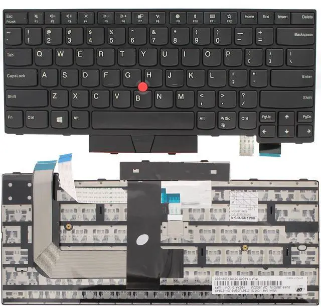 Alt view image 2 of 5 - PAEBAI+ Replacement Laptop Keyboard for Lenovo Thinkpad T470 T480 A475 A485 US Layout with Frame Pointer, Non-Backlight